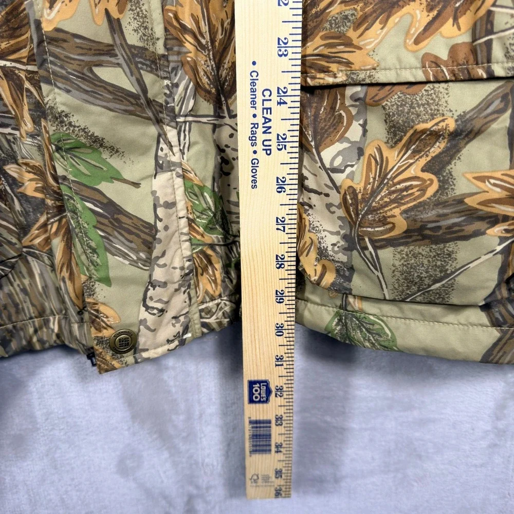Columbia Hunting Jacket Mens XL Camo RealTree Leaf Hooded‎ Zip Outdoor Gorpcore